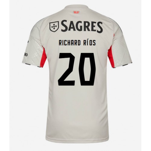 Stroje piłkarskie Benfica Richard Rios #20 Koszulka Wyjazdowej 2025-26 Krótki Rękaw